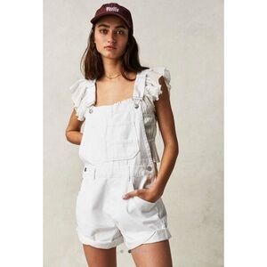 We the Free Ziggy Coveralls in Optic White. Size XS